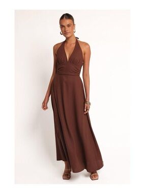 Halter-Neck Maxi Dress, M, NWT